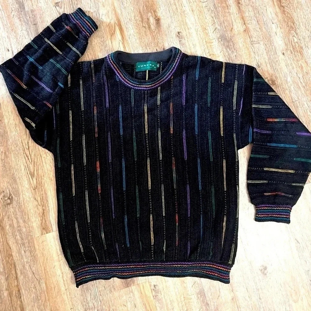 Tundra Canada • 90’s Coogi Style Multicolor Sweater